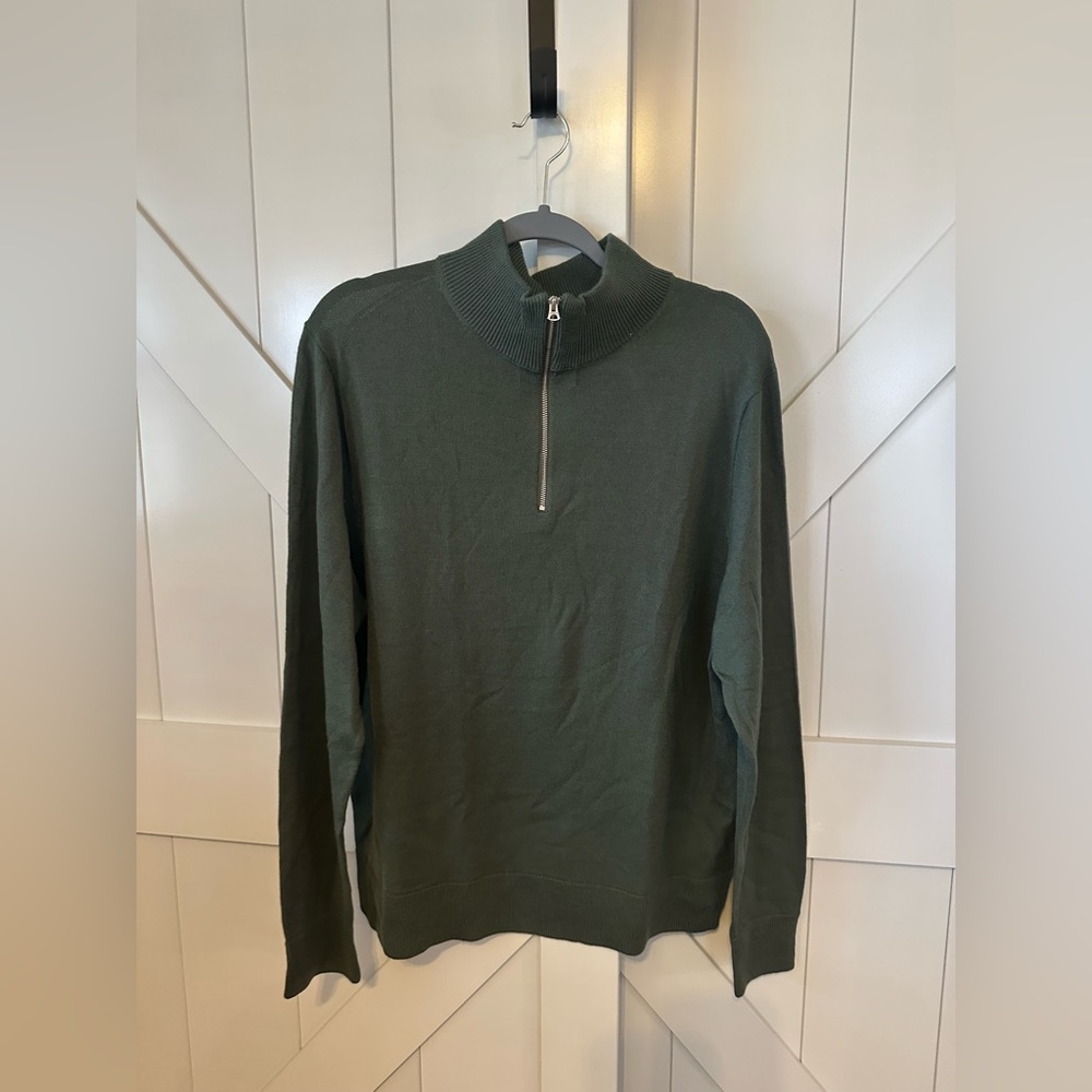 NWOT J Crew Factory Men’s half zip sweater - XL